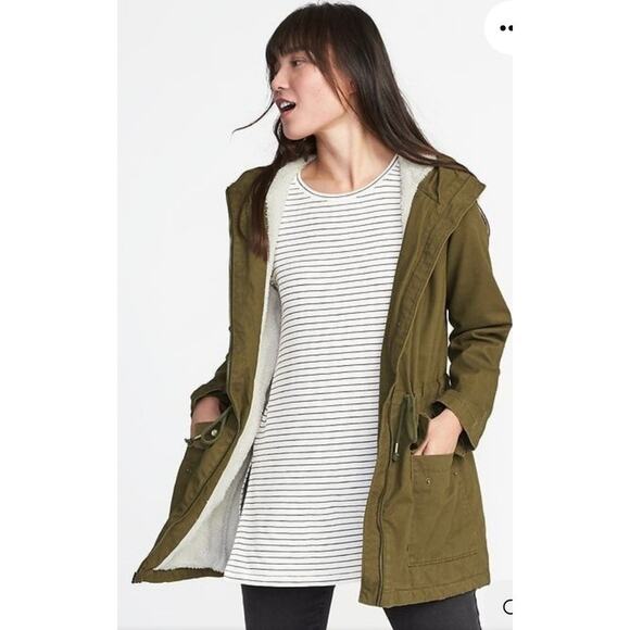 Old Navy Jackets & Blazers - Olive Hooded Women's Jacket